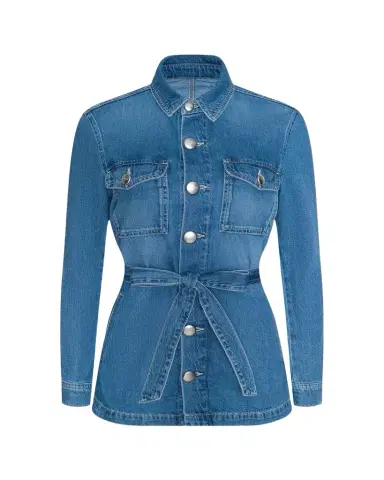 L'Agence Samaya Denim Safari Jacket | Thumbnail 1