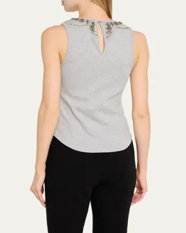 Cinq à Sept Crystal Lattice Tank Top | Thumbnail 3
