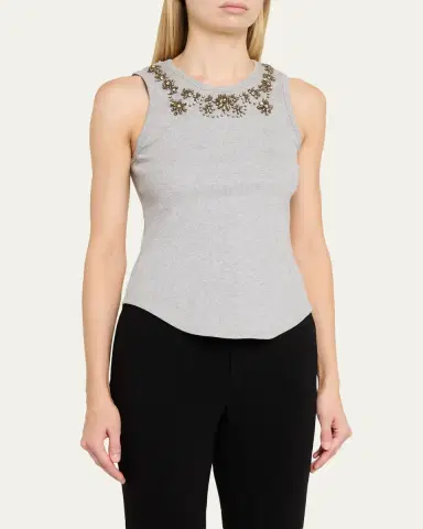 Cinq à Sept Crystal Lattice Tank Top | Thumbnail 4