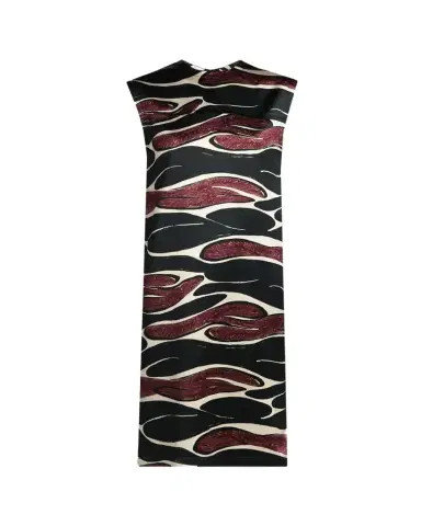 Marni Abstract Wave Sleeveless Midi Dress | Thumbnail 1 Marni Abstract Wave Sleeveless Midi Dress | Thumbnail 1