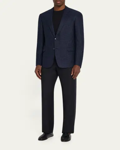 Giorgio Armani Men's Soft Line Check Single-Breasted Sport Coat | Thumbnail 2