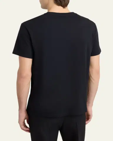 Valentino Garavani Men's VLogo Signature Cotton Short-Sleeve T-Shirt | Thumbnail 3 Valentino Garavani Men's VLogo Signature Cotton Short-Sleeve T-Shirt | Thumbnail 3