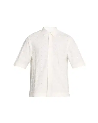Bottega Veneta Men's Poplin Intrecciato Short-Sleeve Shirt | Thumbnail 1