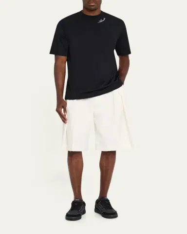 AMIRI Men's Cotton and Modal Logo-Crewneck T-Shirt | Thumbnail 2 AMIRI Men's Cotton and Modal Logo-Crewneck T-Shirt | Thumbnail 2