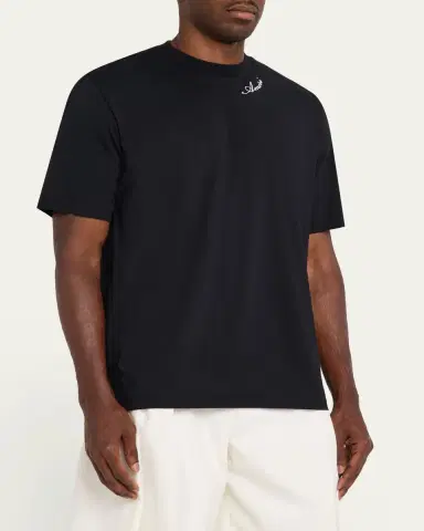 AMIRI Men's Cotton and Modal Logo-Crewneck T-Shirt | Thumbnail 4 AMIRI Men's Cotton and Modal Logo-Crewneck T-Shirt | Thumbnail 4