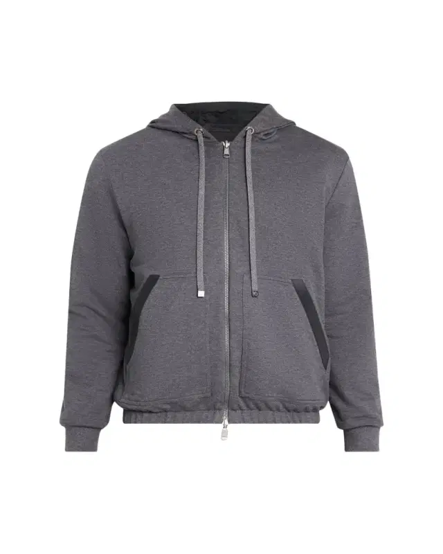 Moncler Men's Reversible Fleece Zip Hoodie