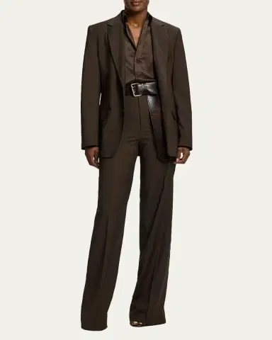 Ralph Lauren Collection Silk Classic Button-Down Shirt | Thumbnail 2 Ralph Lauren Collection Silk Classic Button-Down Shirt | Thumbnail 2