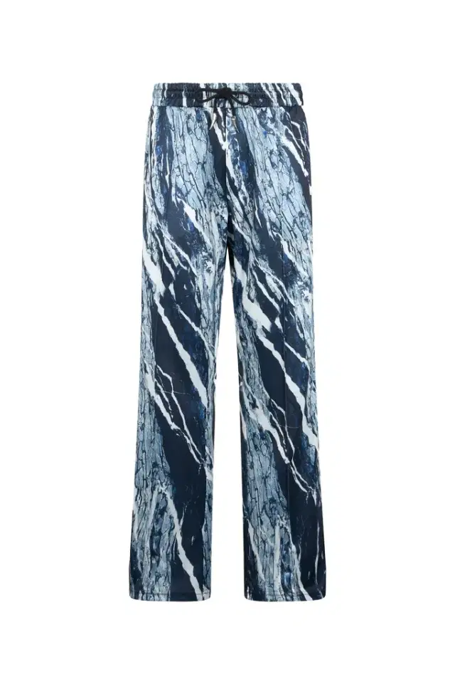Roberto Cavalli Marble-Print Sports Pants
