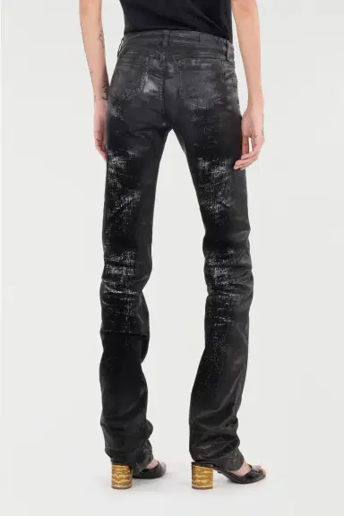 Roberto Cavalli Distressed-Effect Python Skin Jeans | Thumbnail 3