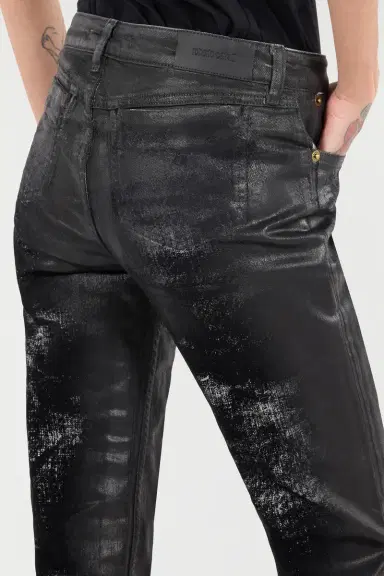 Roberto Cavalli Distressed-Effect Python Skin Jeans | Thumbnail 6