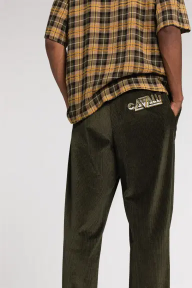 Roberto Cavalli Logo-Embroidered Straight-Leg Trousers | Thumbnail 5