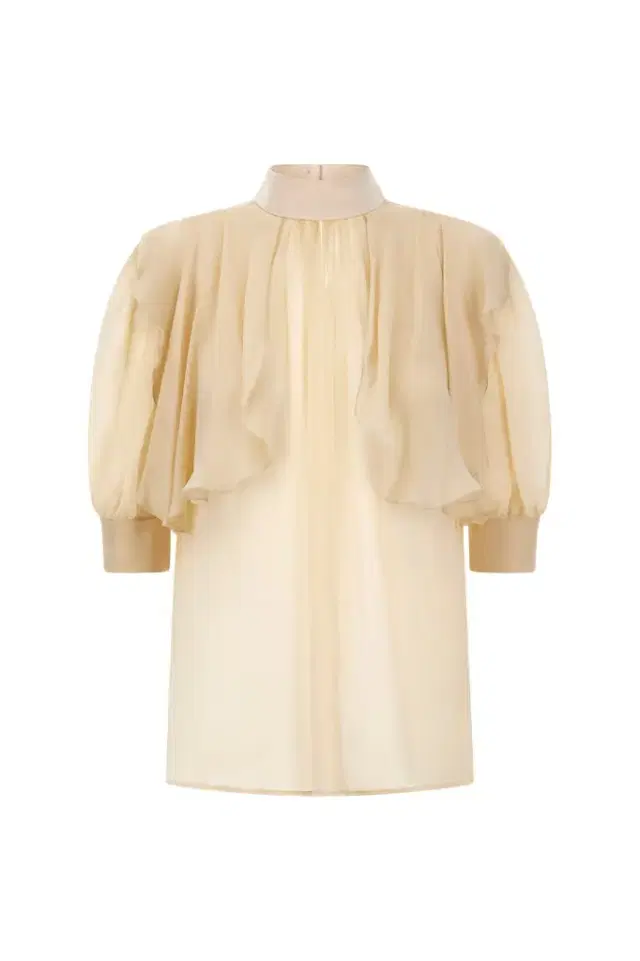 Roberto Cavalli Semi-sheer high-neck blouse