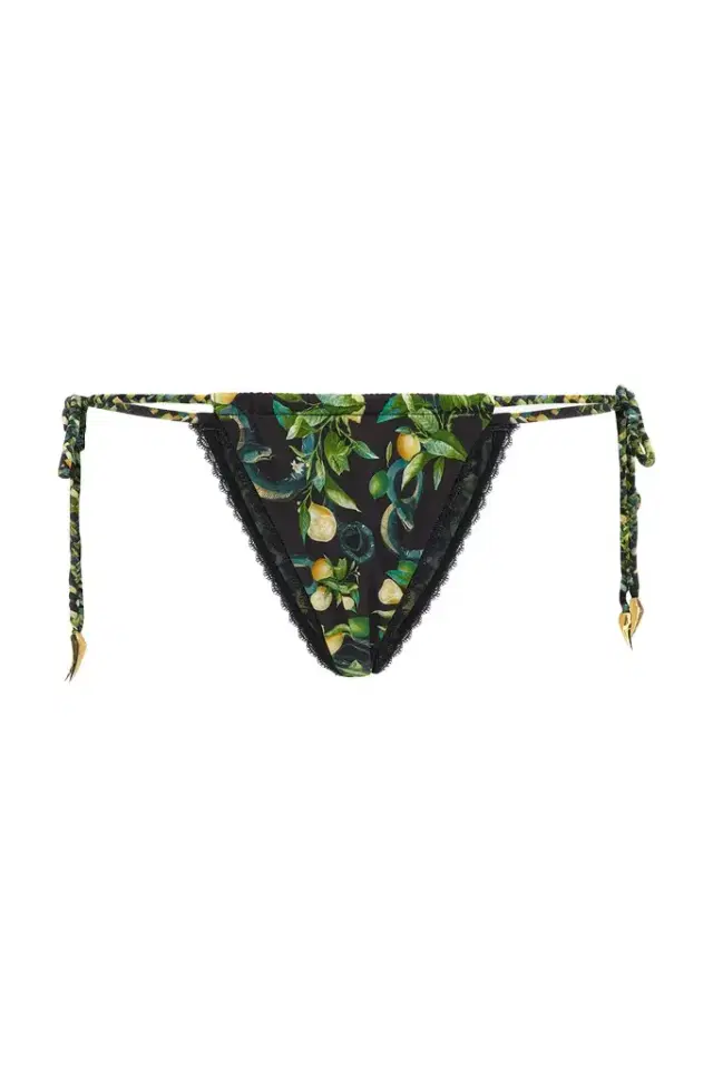Roberto Cavalli Lemon print swim briefs