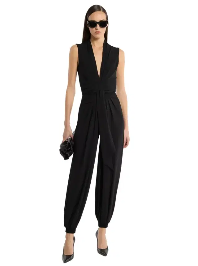Michael Kors Collection Matte Jersey Sarouel Jumpsuit