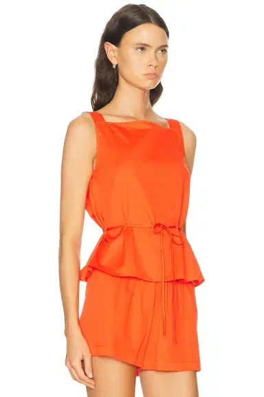 LESET Yoko Drawstring Tank Top | Thumbnail 2