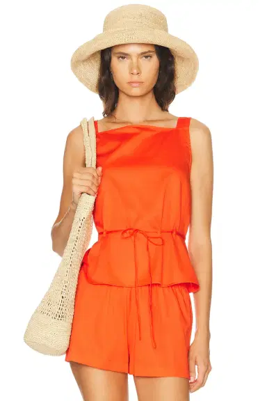 LESET Yoko Drawstring Tank Top | Thumbnail 1