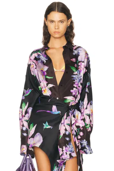 The Attico Floral Shirt | Thumbnail 1