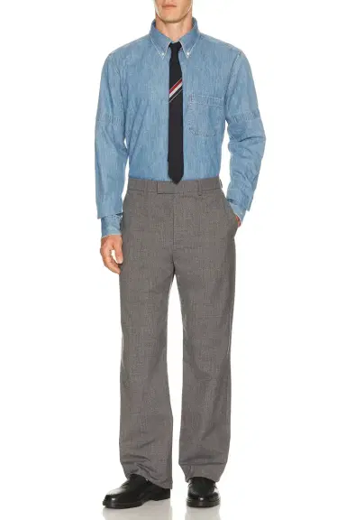 Thom Browne Straight Fit Long Sleeve Shirt | Thumbnail 3