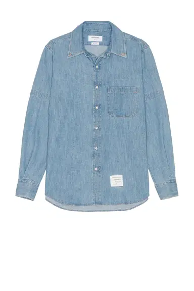 Thom Browne Straight Fit Long Sleeve Shirt | Thumbnail 4