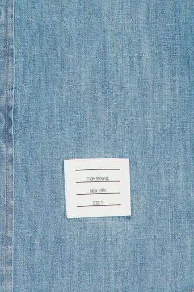 Thom Browne Straight Fit Long Sleeve Shirt | Thumbnail 5