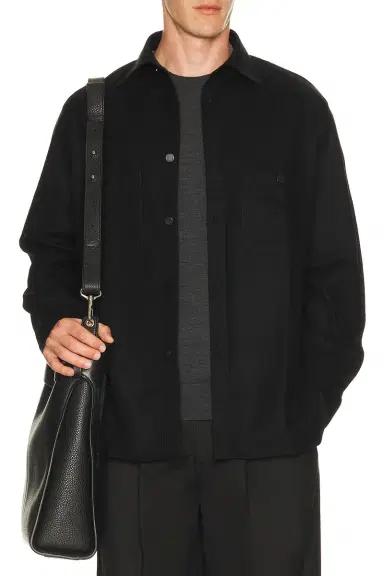 Givenchy Couture Seam Dry Wool Flannel Shirt Patch Pocket | Thumbnail 1 Givenchy Couture Seam Dry Wool Flannel Shirt Patch Pocket | Thumbnail 1