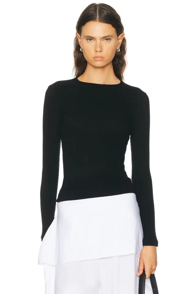 SABLYN Quincy Long Sleeve Fitted Crewneck Tee