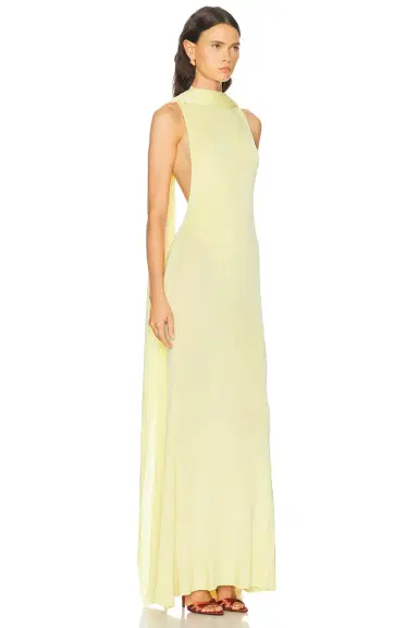 Self-Portrait Viscose Knit Scarf Maxi Dress | Thumbnail 2