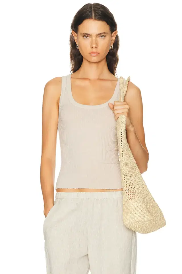 Military Rib Crop Tank Top