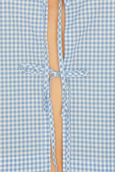 Lunya Airy Cotton Tie Front Top | Thumbnail 5