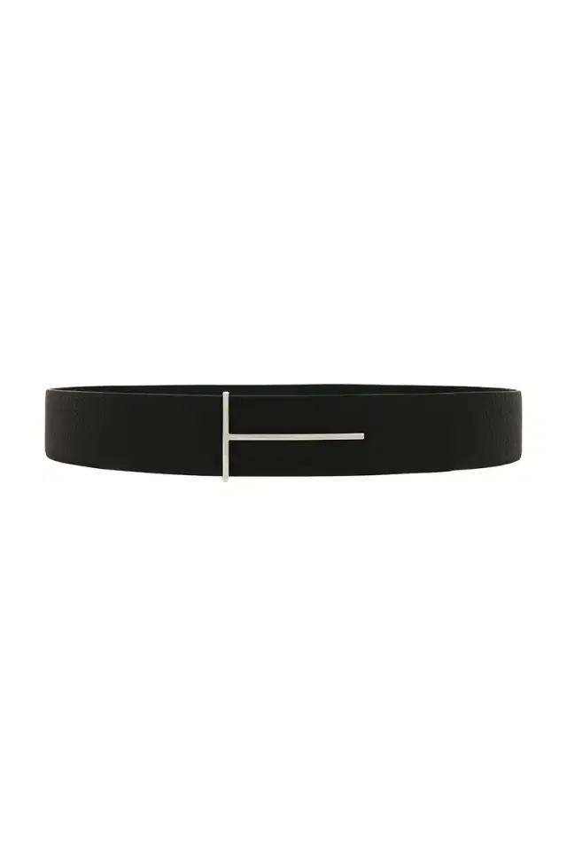 Tom Ford Soft Grain Leather Reversible Slim T Belt 38 Mm