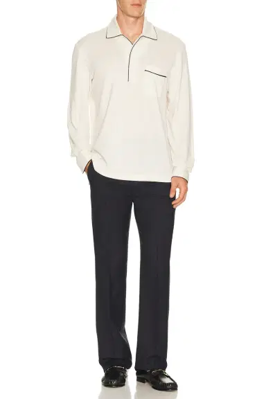 Tom Ford Cotton Silk Piquet Polo | Thumbnail 3 Tom Ford Cotton Silk Piquet Polo | Thumbnail 3