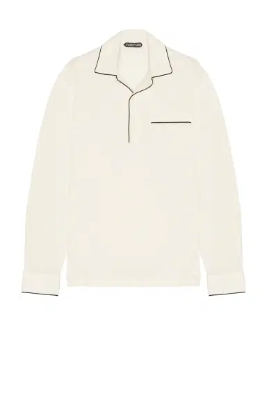 Tom Ford Cotton Silk Piquet Polo | Thumbnail 4 Tom Ford Cotton Silk Piquet Polo | Thumbnail 4