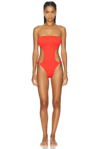 Vix Swimwear x Rosie Huntington-Whiteley Alix Bandeau One Piece Swimsuit | Thumbnail 2