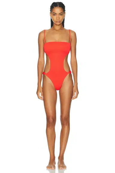 Vix Swimwear x Rosie Huntington-Whiteley Alix Bandeau One Piece Swimsuit | Thumbnail 1