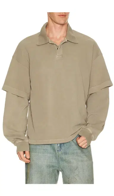 AGOLDE Curren Double Sleeve Polo | Thumbnail 5
