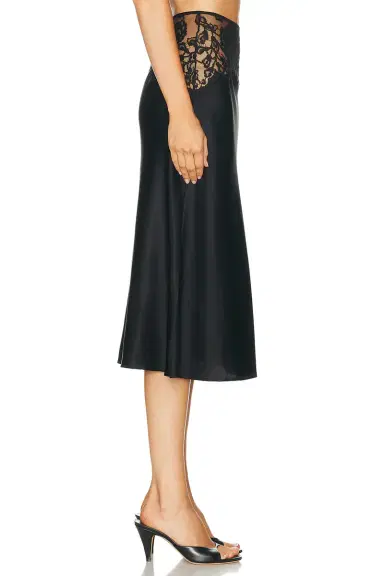 Kiki de Montparnasse Sabine Lace Midi Skirt | Thumbnail 2