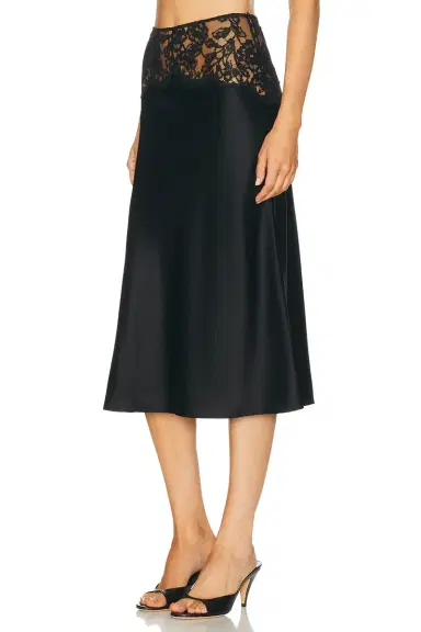 Kiki de Montparnasse Sabine Lace Midi Skirt | Thumbnail 3