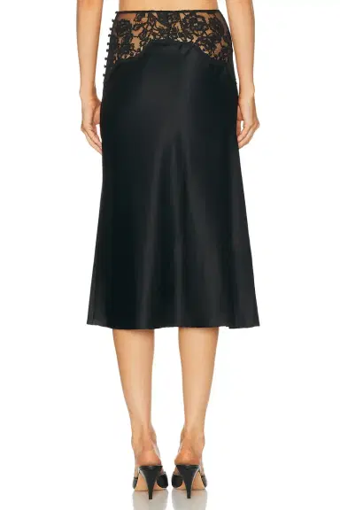 Kiki de Montparnasse Sabine Lace Midi Skirt | Thumbnail 4