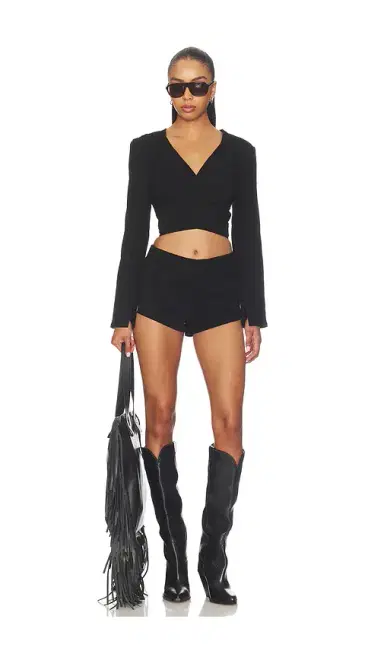 Understated Leather x REVOLVE Stretch Suede Short | Thumbnail 5 Understated Leather x REVOLVE Stretch Suede Short | Thumbnail 5