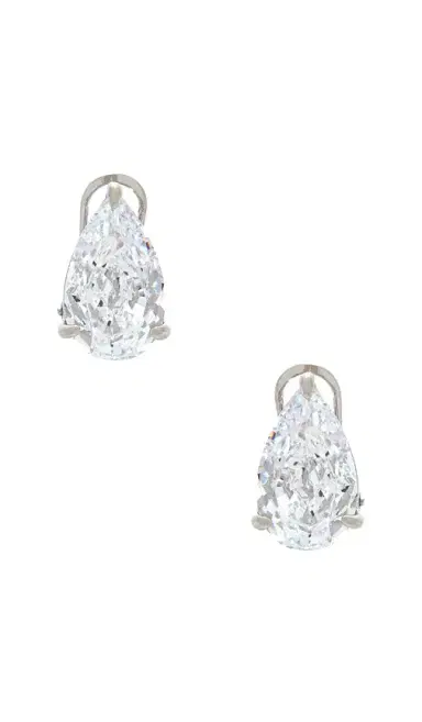 By Adina Eden Cz Fancy Pear Stud Earring | Thumbnail 1
