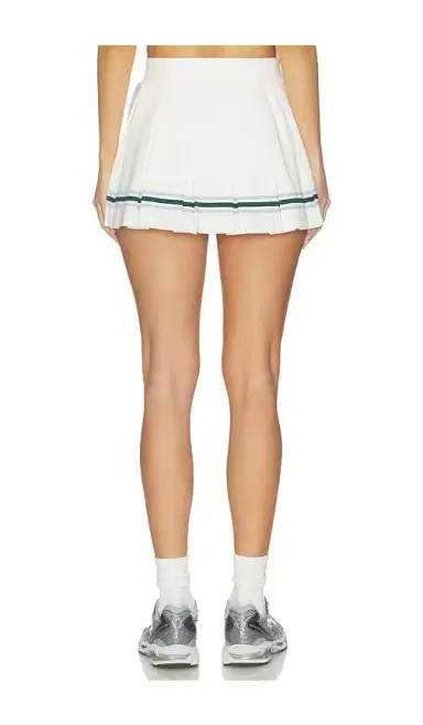Gold Hinge Striped Mini Pleated Tennis Skirt | Thumbnail 4 Gold Hinge Striped Mini Pleated Tennis Skirt | Thumbnail 4