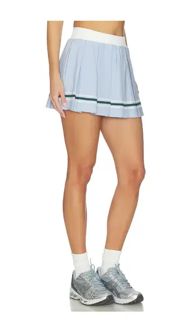 Gold Hinge Varsity Striped Pleated Skirt | Thumbnail 2