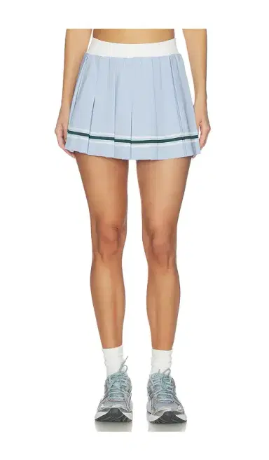 Gold Hinge Varsity Striped Pleated Skirt | Thumbnail 1