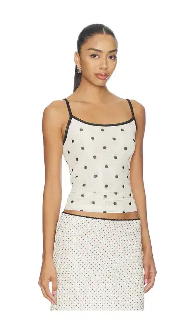 With Harper Lu Mesh Camisole Top | Thumbnail 2