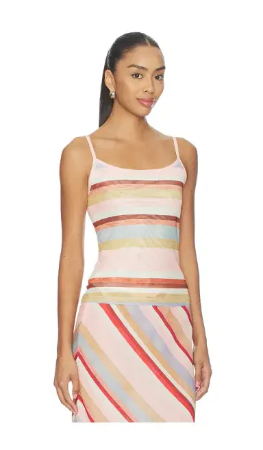 With Harper Lu Mesh Camisole Top | Thumbnail 2