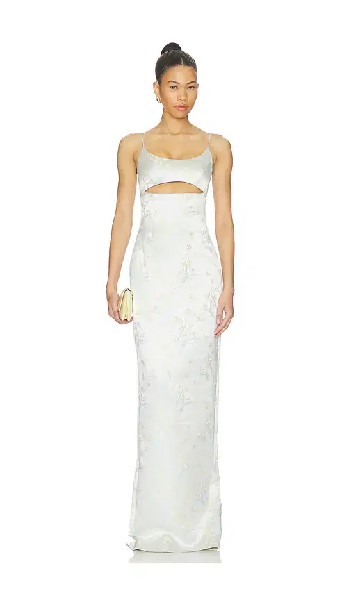 SAU LEE Constance Jacquard Gown