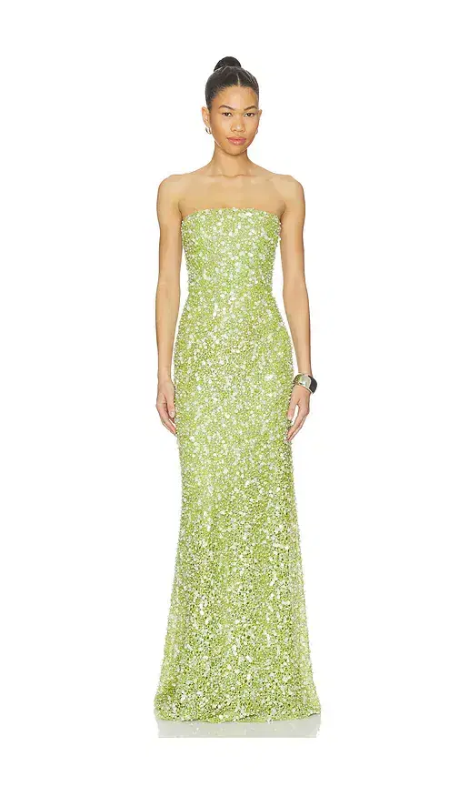 SAU LEE Courtney Beaded Dress