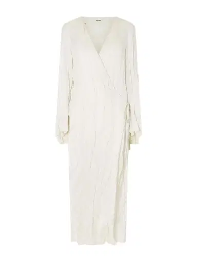 Khaite Rommi crinkled-voile midi wrap dress | Thumbnail 1