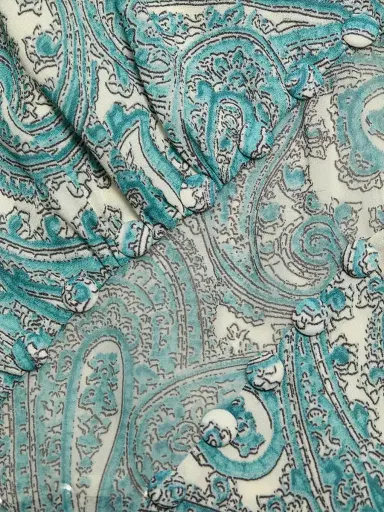 Cinq à Sept Women's Hendrix Paisley A-Line Midi-Dress - Gardenia Blue Graphite - Size 14 | Thumbnail 7