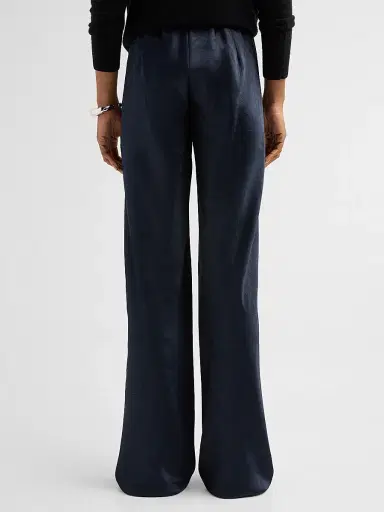 Vince Women's Colette High-Rise Fluid Satin Bias Pants | Thumbnail 3